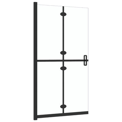 Foldable Walk-in Shower Wall Transparent ESG Glass 27.6"x74.8"