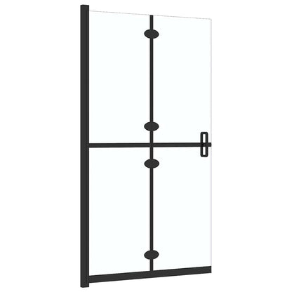 Foldable Walk-in Shower Wall Transparent ESG Glass 39.4"x74.8"