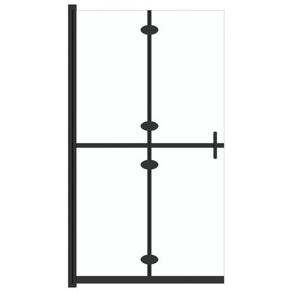 Foldable Walk-in Shower Wall Transparent ESG Glass 43.3"x74.8"