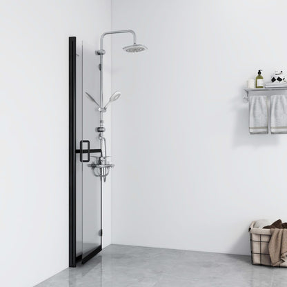 Foldable Walk-in Shower Wall Transparent ESG Glass 47.2"x74.8"