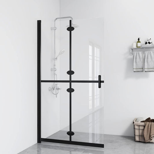 Foldable Walk-in Shower Wall Transparent ESG Glass 120x190 cm