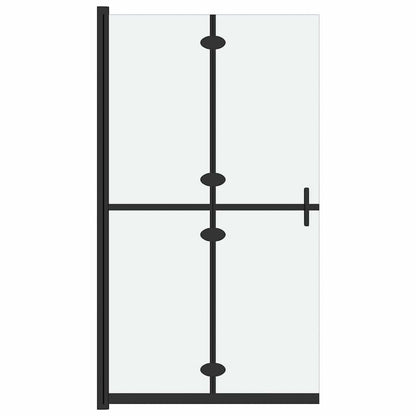 Foldable Walk-in Shower Wall Frosted ESG Glass 70x190 cm