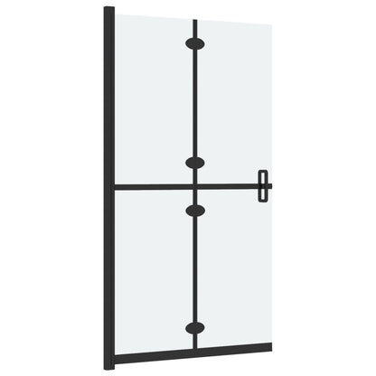 Foldable Walk-in Shower Wall Frosted ESG Glass 120x190 cm