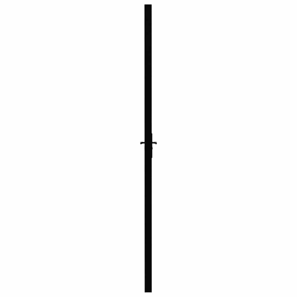 Interior Door ESG Glass and Aluminum 32.7"x79.3" Black