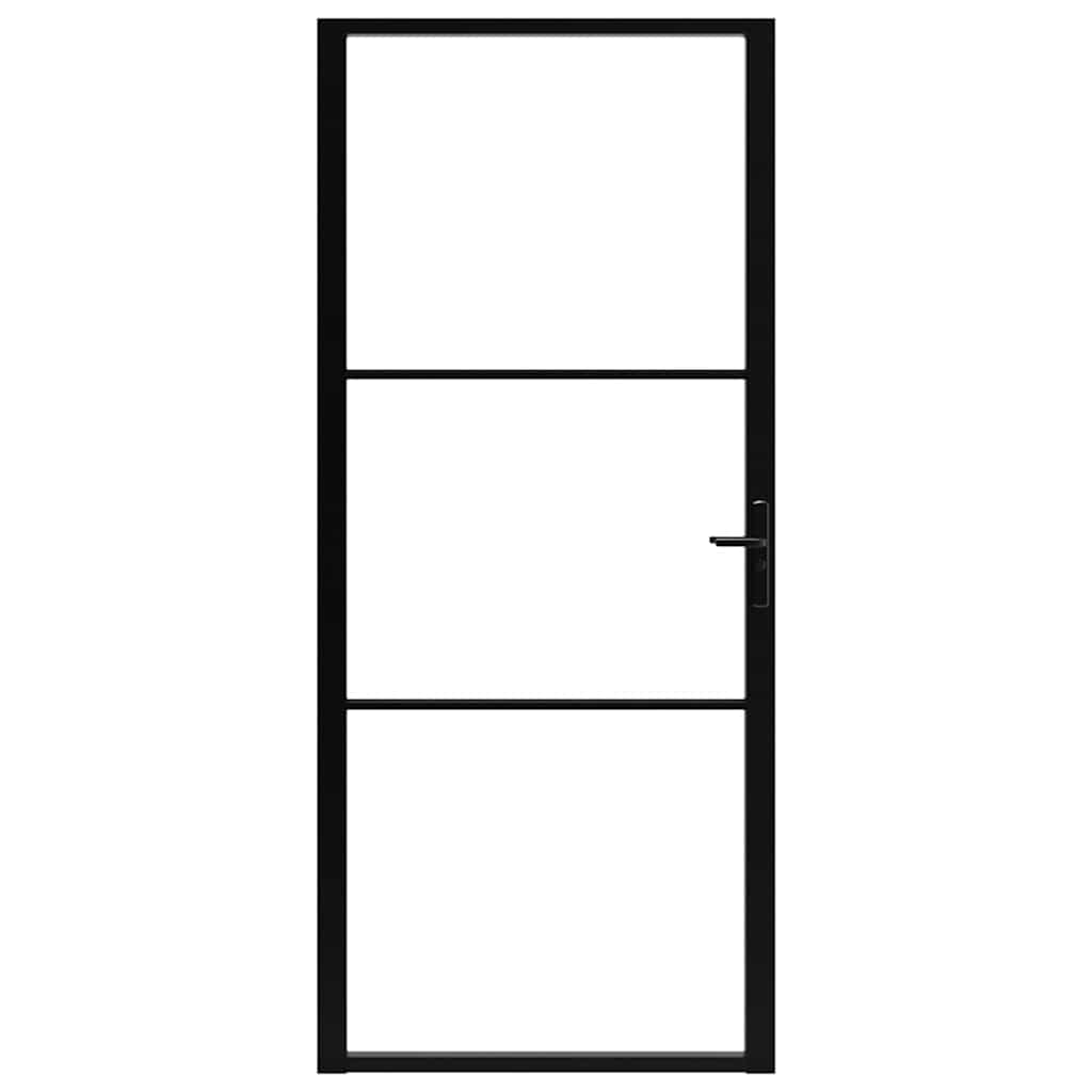 Interior doors Black and Transparent 40.35 x 79.33 in Aluminium