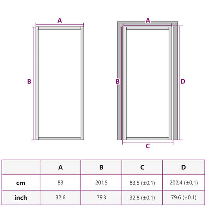 Interior doors Black and Transparent 32.68 x 79.33 in Aluminium