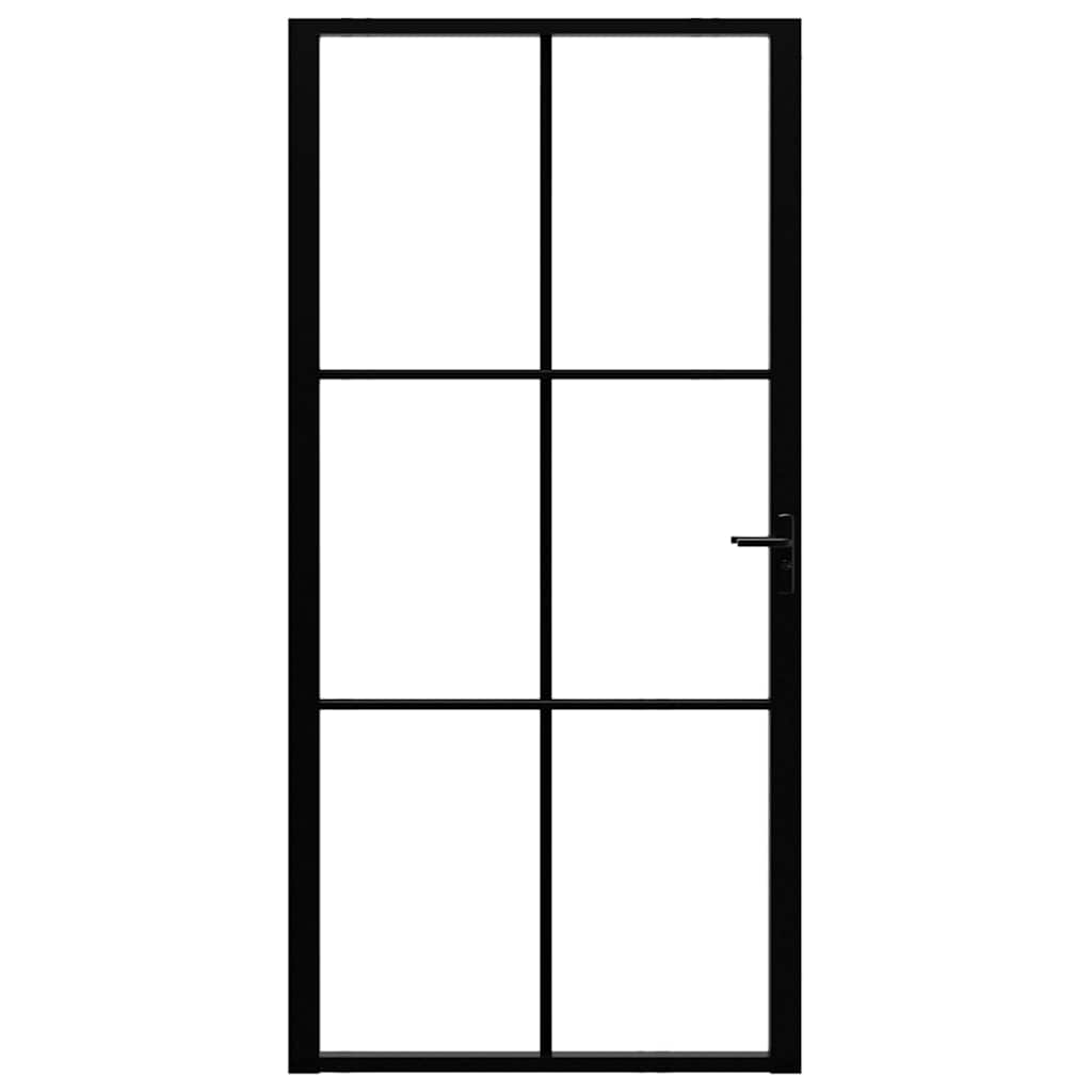 Interior doors Black and Transparent 40.35 x 79.33 in Aluminium