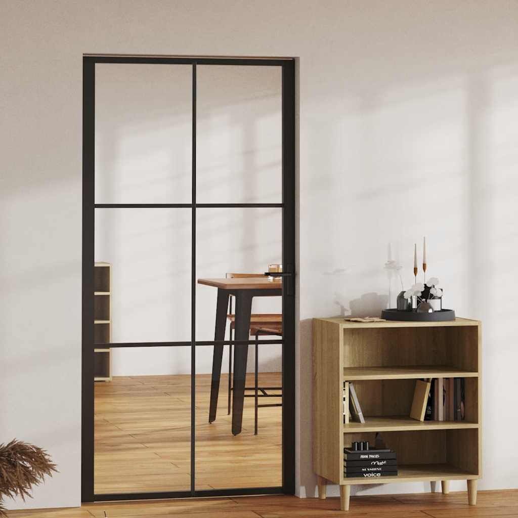 Interior doors Black and Transparent 40.35 x 79.33 in Aluminium