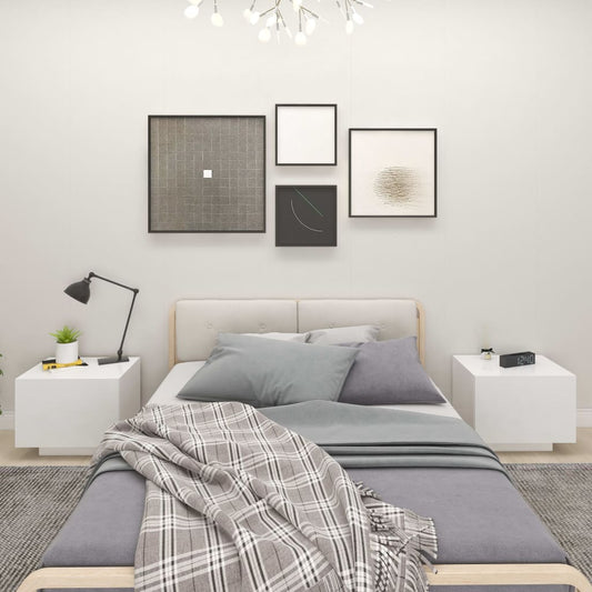 Bedside Cabinet | White | Engineered Wood | Medium | Bedside Cabinet
