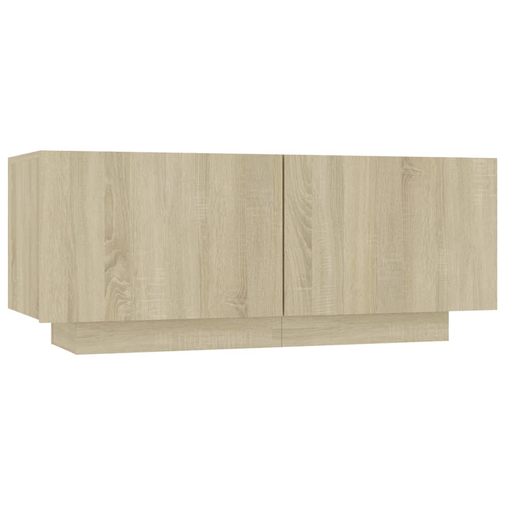 Bedside Cabinet Sonoma Oak 39.4"x13.8"x15.7" Engineered Wood