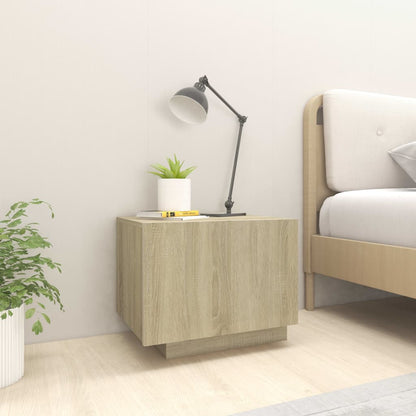 Bedside Cabinet Sonoma Oak 39.4"x13.8"x15.7" Engineered Wood