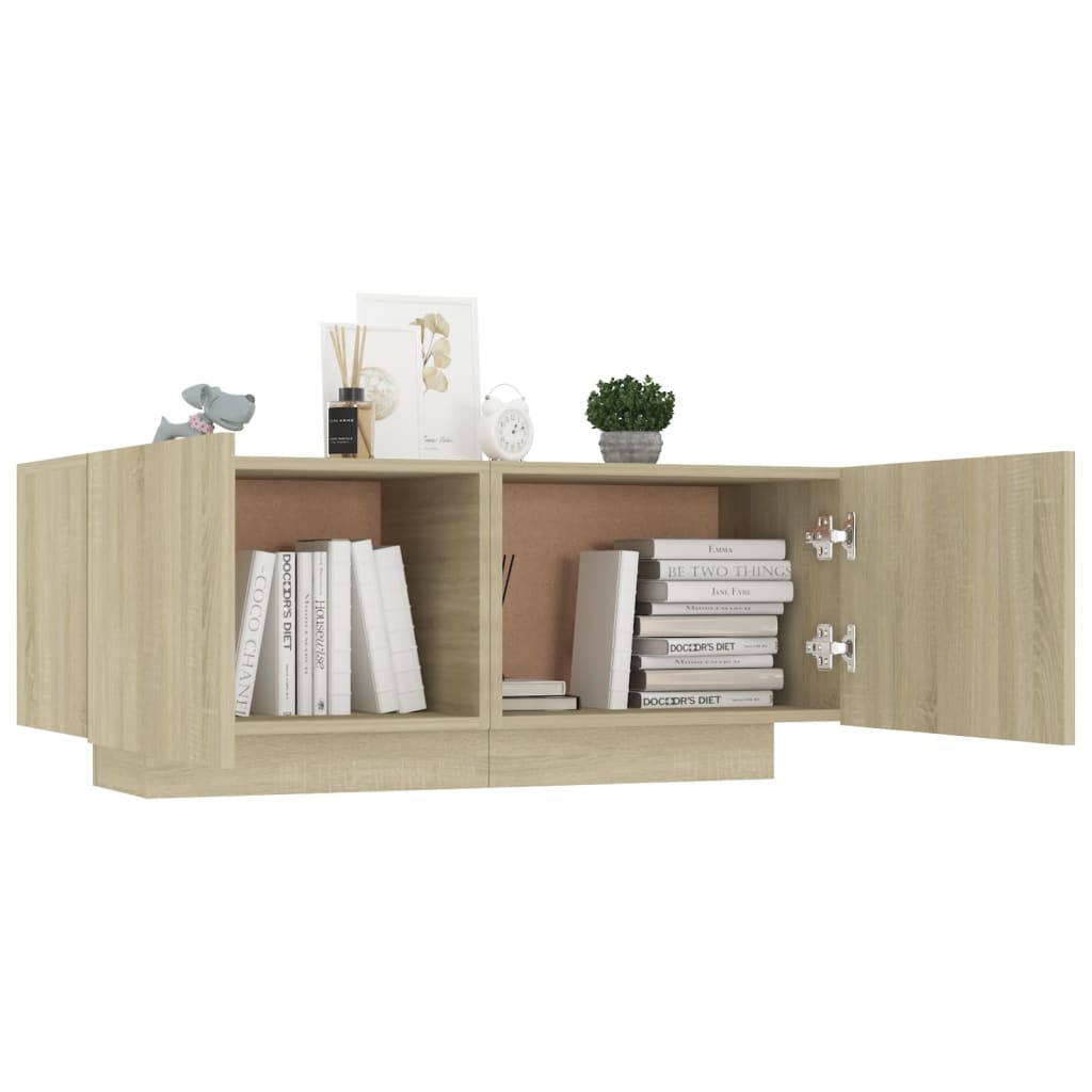 Bedside Cabinet Sonoma Oak 39.4"x13.8"x15.7" Engineered Wood