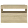 Bedside Cabinet & LED Lights 2 pcs Sonoma Oak 60x35x40 cm