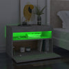 Bedside Cabinet & LED Lights 2 pcs Concrete Grey 60x35x40 cm