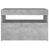Bedside Cabinet & LED Lights 2 pcs Concrete Grey 60x35x40 cm