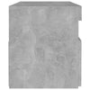 Bedside Cabinet & LED Lights 2 pcs Concrete Grey 60x35x40 cm