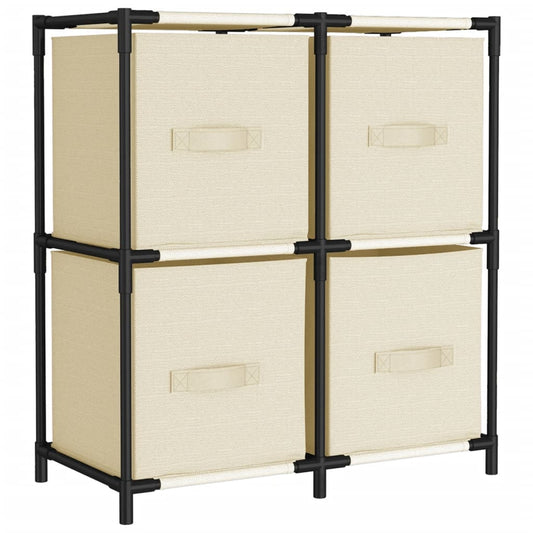Storage Cabinet | Cream | Steel, fabric (100% polyester) | Medium