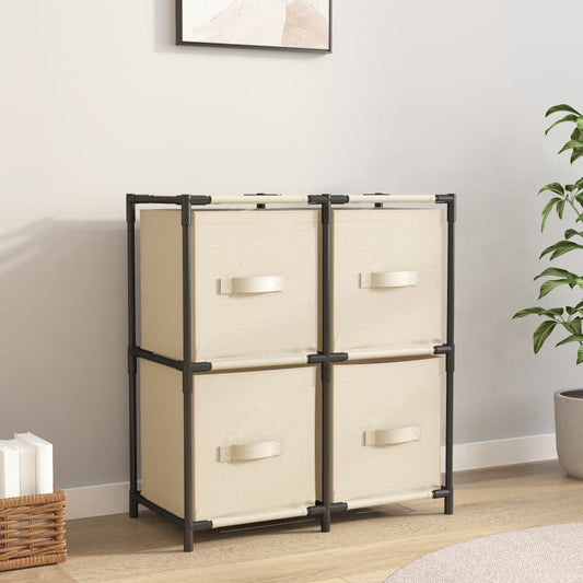 Storage Cabinet | Cream | Steel, fabric (100% polyester) | Medium
