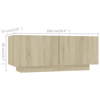Tv Cabinet | Sonoma oak | Engineered wood | Large | Tv Cabinet