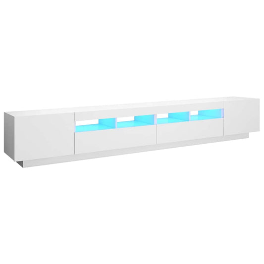 TV Cabinet | White | Engineered wood | 260 cm x 35 cm x 40 cm