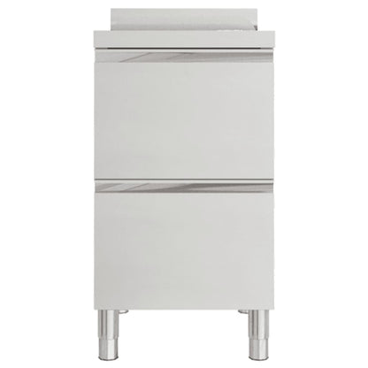 Commercial Kitchen Cabinet with 2 Drawers 50x60x96 cm