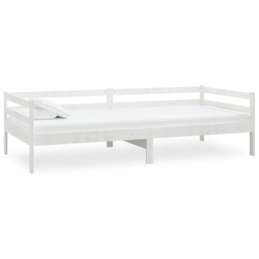 Day Bed without Mattress White Solid Wood Pine 90x200cm