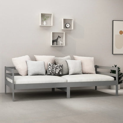 Day Bed | Grey | Solid pine wood | 90 x 200 cm