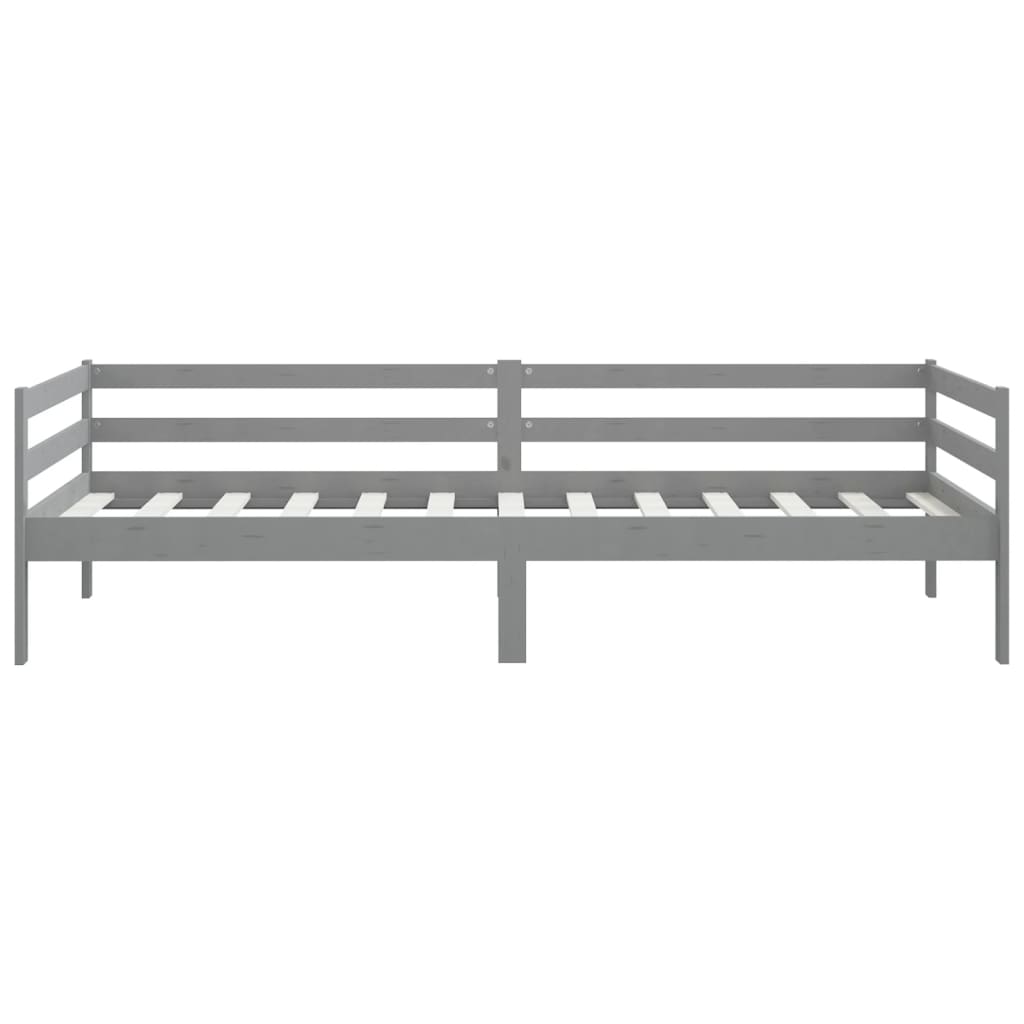Day Bed | Grey | Solid pine wood | 90 x 200 cm