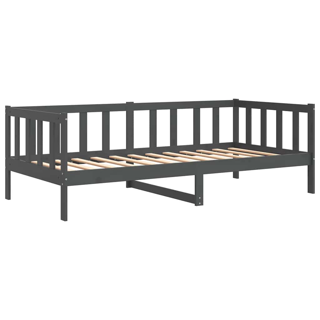 Day Bed | Grey | Solid pinewood | 90x200 cm