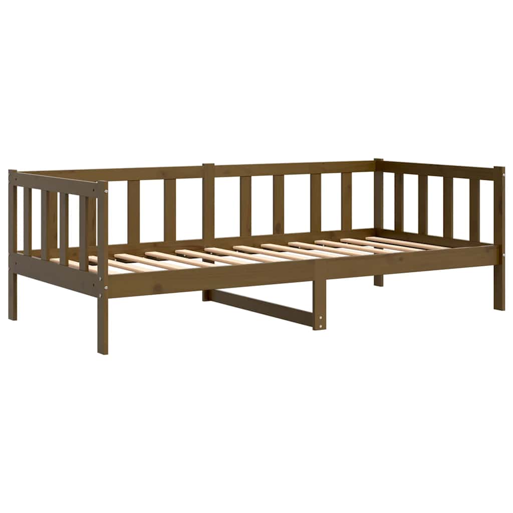 Day Bed | Honey brown | Solid pine wood | 90 x 200 cm