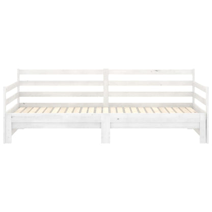 Pull-out Day Bed without Mattress White 2x(90x200)cm