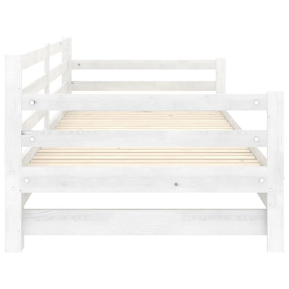 Pull-out Day Bed without Mattress White 2x(90x200)cm