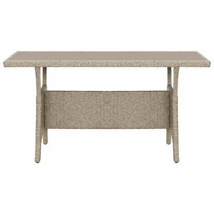 Garden Table | Grey | PE (polyethene) rattan | Medium |  Light Weight