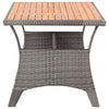 Garden Table Grey 120x70x66 cm Solid Acacia Wood