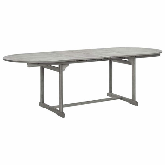 Garden Table | Grey with a grey wash finish | Solid acacia wood