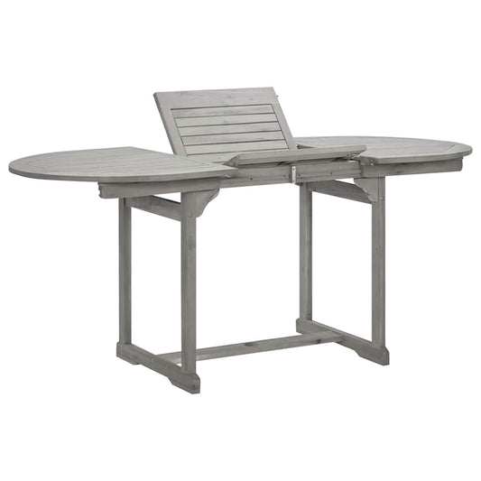 Garden Table | Grey with grey wash finish | Solid acacia wood