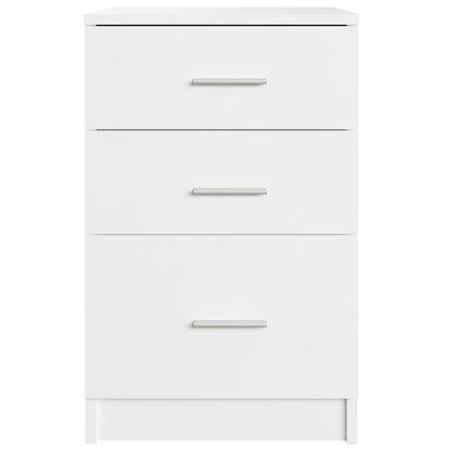 Bed Cabinet White 40x40x63 cm Engineered Wood