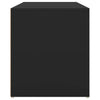 Hall Bench 80x40x45 cm Black Engineered Wood