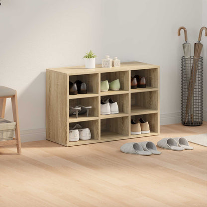 Shoe Cabinet Sonoma Oak 77.5 x 30 x 51 cm Engineered Wood