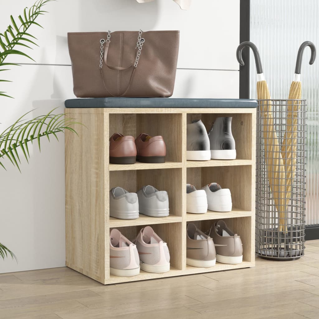 Shoe Cabinet Sonoma Oak 52,5x30x50 cm