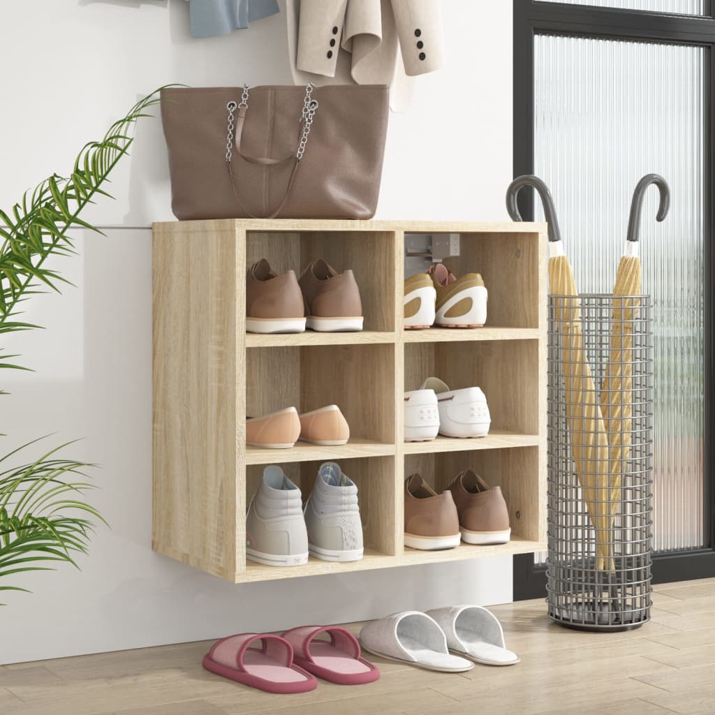 Shoe Cabinet Sonoma Oak 52,5x30x50 cm