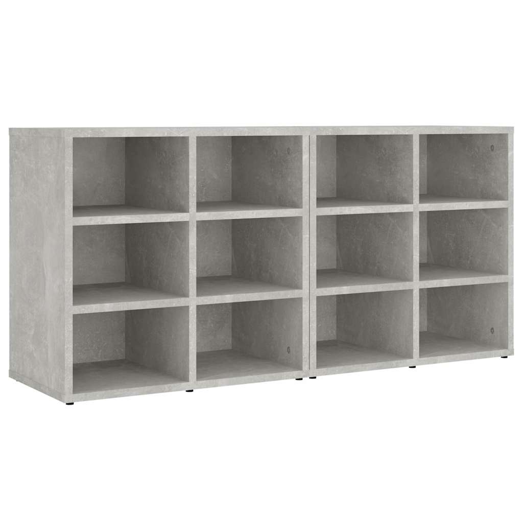 Shoe Cabinets 2 pcs Concrete Grey 52,5x30x50 cm
