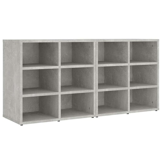 Shoe Cabinets 2 pcs Concrete Grey 52,5x30x50 cm