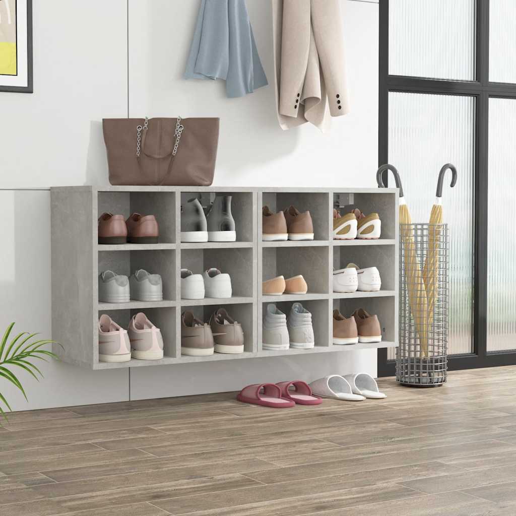 Shoe Cabinets 2 pcs Concrete Grey 52,5x30x50 cm