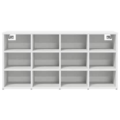 Shoe Cabinet with Shelf White 103 x 30 x 51 cm Engineered Wood