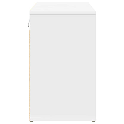 Shoe Cabinet with Shelf White 103 x 30 x 51 cm Engineered Wood