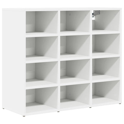 Shoe Cabinet with Shelf White 77.5 x 30 x 67 cm Engineered Wood