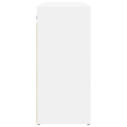 Shoe Cabinet with Shelf White 77.5 x 30 x 67 cm Engineered Wood
