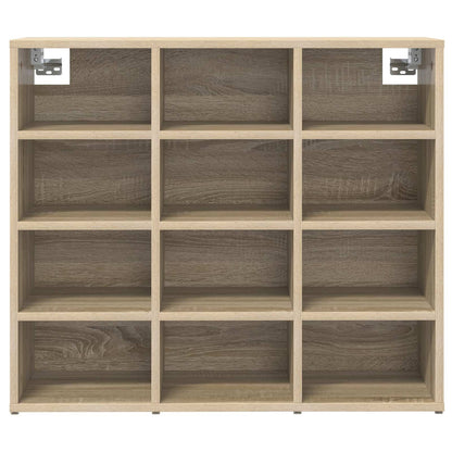 Shoe Cabinet Sonoma Oak 77.5 x 30 x 67 cm Engineered Wood