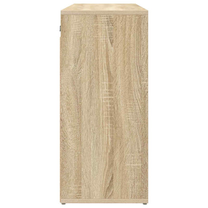 Shoe Cabinet Sonoma Oak 77.5 x 30 x 67 cm Engineered Wood